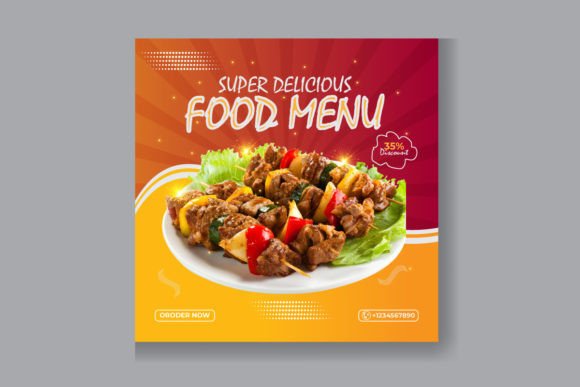 Create Fast Food Social Media Post Template