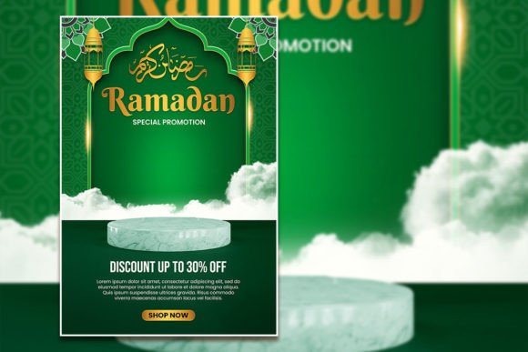 Creative Ramadan Sale Flyer: Your Fully Editable PSD Template