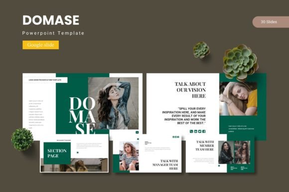 Domase - Google Slide Template: A Modern Design Solution