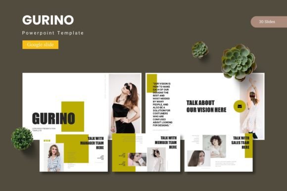 Gurino - Google Slide Template for Modern Design