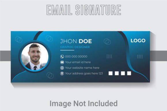 Vector Email Signature Design Template: Professional & Editable
